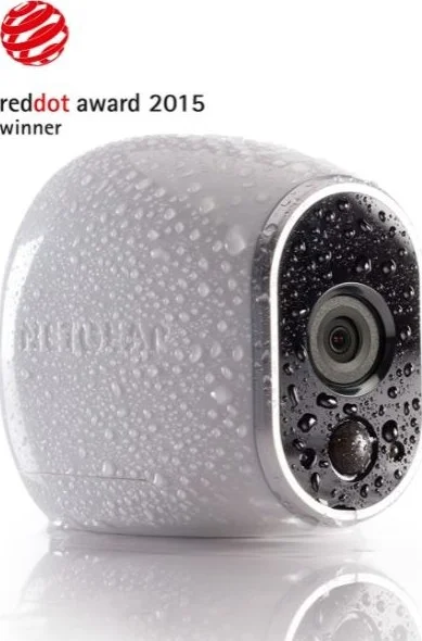 دوربین امنیتی خانگی بی سیم NETGEAR Arlo | دید در شب، داخلی/خارجی، ویدیوی HD، نصب روی دیوار | شامل فضای ذخیره سازی ابری و بدون ایستگاه پایه | سیستم 1 دوربینه (VMS3130)