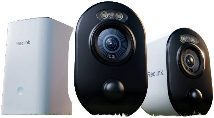 مرکز کنترل خانه Reolink با 2 عدد دوربین Argus 3 Ultra، مرکز امنیت بی‌سیم با دوربین‌های وای‌فای خورشیدی/باتری خور 4K، فیلم‌برداری رنگی 4K در روز و شب، ذخیره‌سازی محلی، الگوریتم‌های انحصاری ضد سرقت