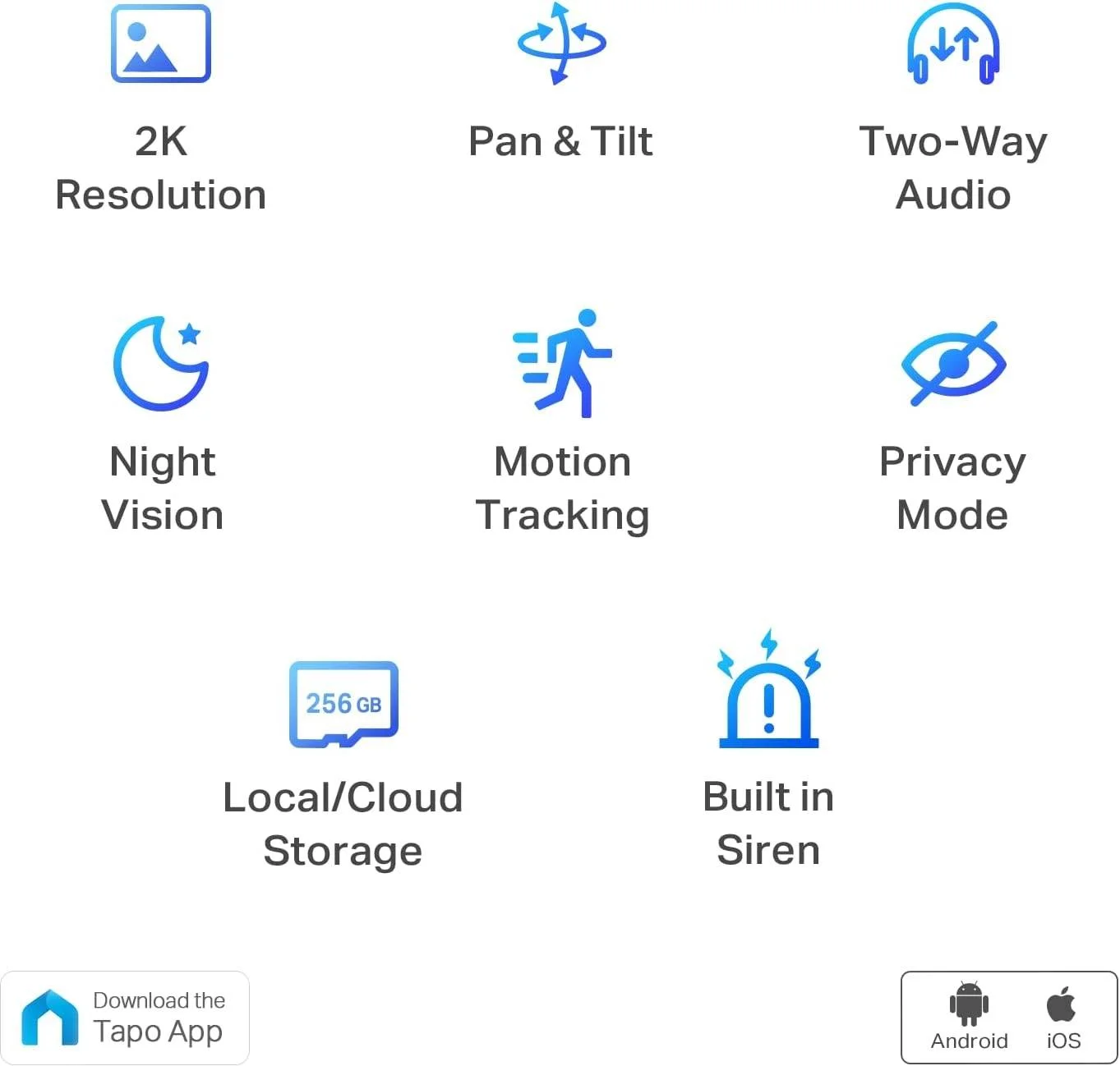 دوربین امنیتی چرخشی و شیب دار TP Link Tapo 2K برای مانیتور کودک، دوربین حیوانات خانگی با تشخیص حرکت، آژیر صوتی دو طرفه، دید در شب، سفید، Tapo C210، 1 عدد دوربین امنیتی چرخشی و شیب دار TP Link Tapo 2K برای مانیتور کودک، دوربین حیوانات خانگی با تشخیص حرکت، آژیر صوتی دو طرفه، دید در شب، سفید، Tapo C210، 1 عدد