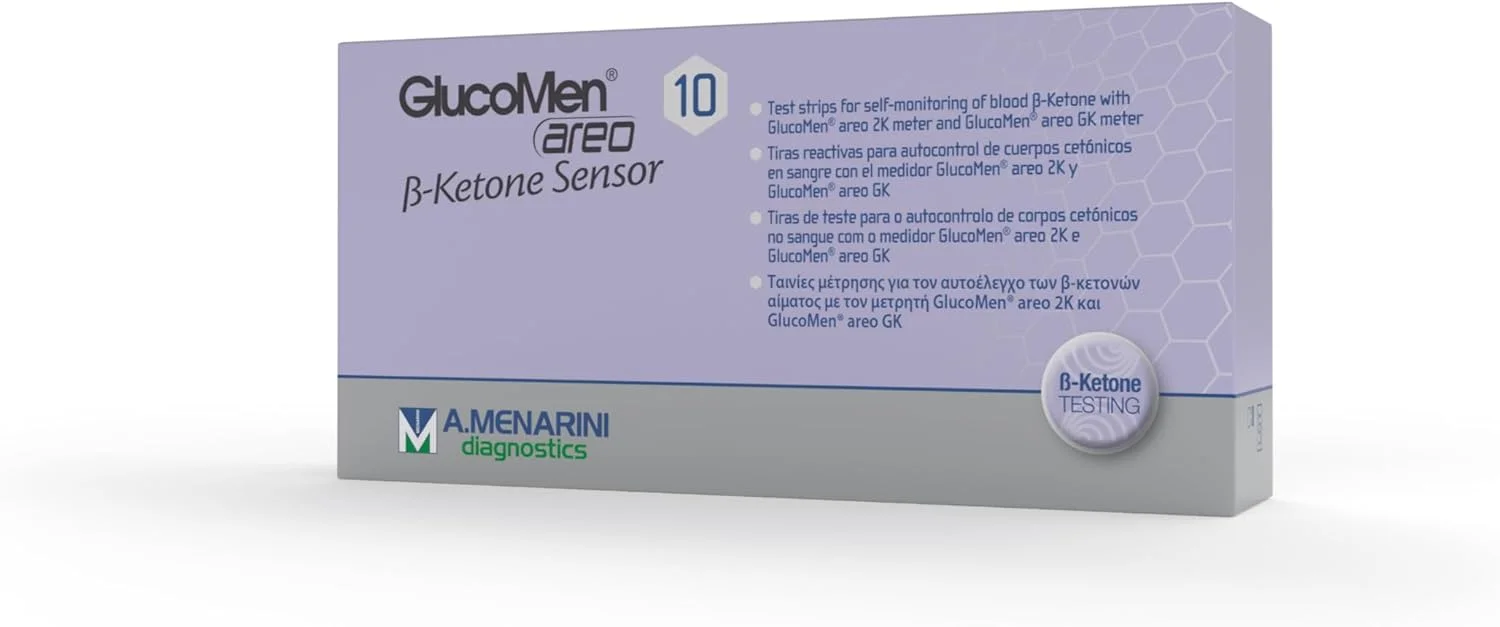 نوار تست کتون GlucoMen Areo (۱۰ عددی)