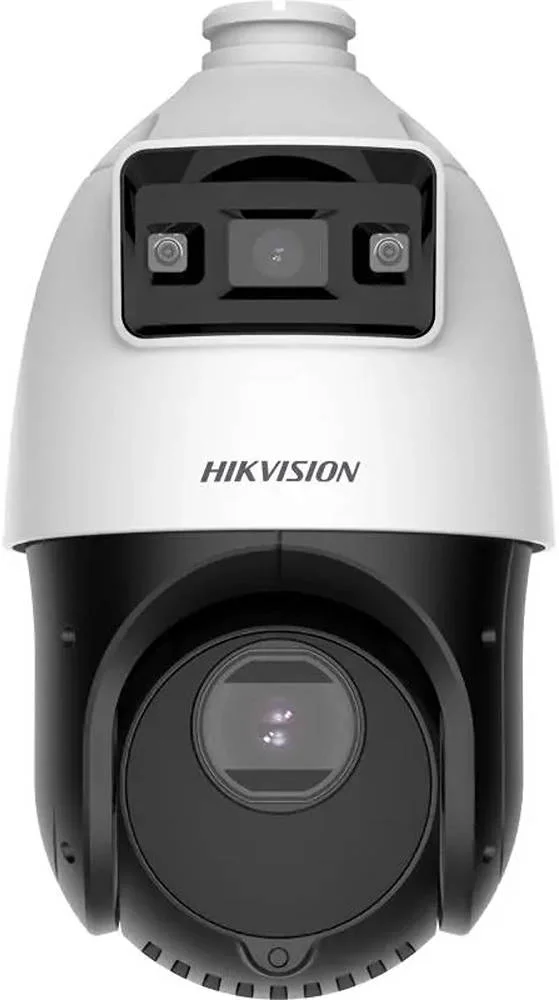 Hikvision TandemVu 4-inch 4 MP 25X Colorful & IR Network Speed Dome Camera, 2.8mm Bullet Channel & 4.8 to 120mm PTZ Channel Focal Lens, 25x Optical Zoom, Black/White | DS-2SE4C425MWG-E(14F0)