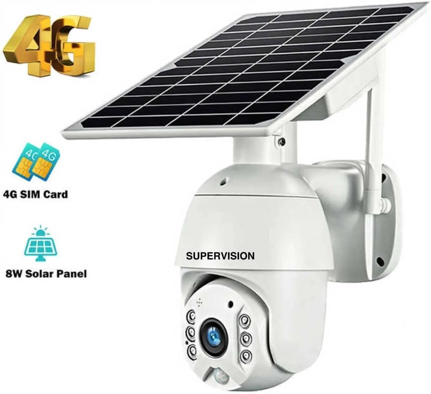 دوربین مداربسته خورشیدی PTZ سیم کارت خور 4G با کیفیت 5 مگاپیکسل. این دوربین خورشیدی PTZ برای استفاده در مناطقی که وای فای مطمئن وجود ندارد ایده آل است و می توانید از سیم کارت استفاده کنید.
