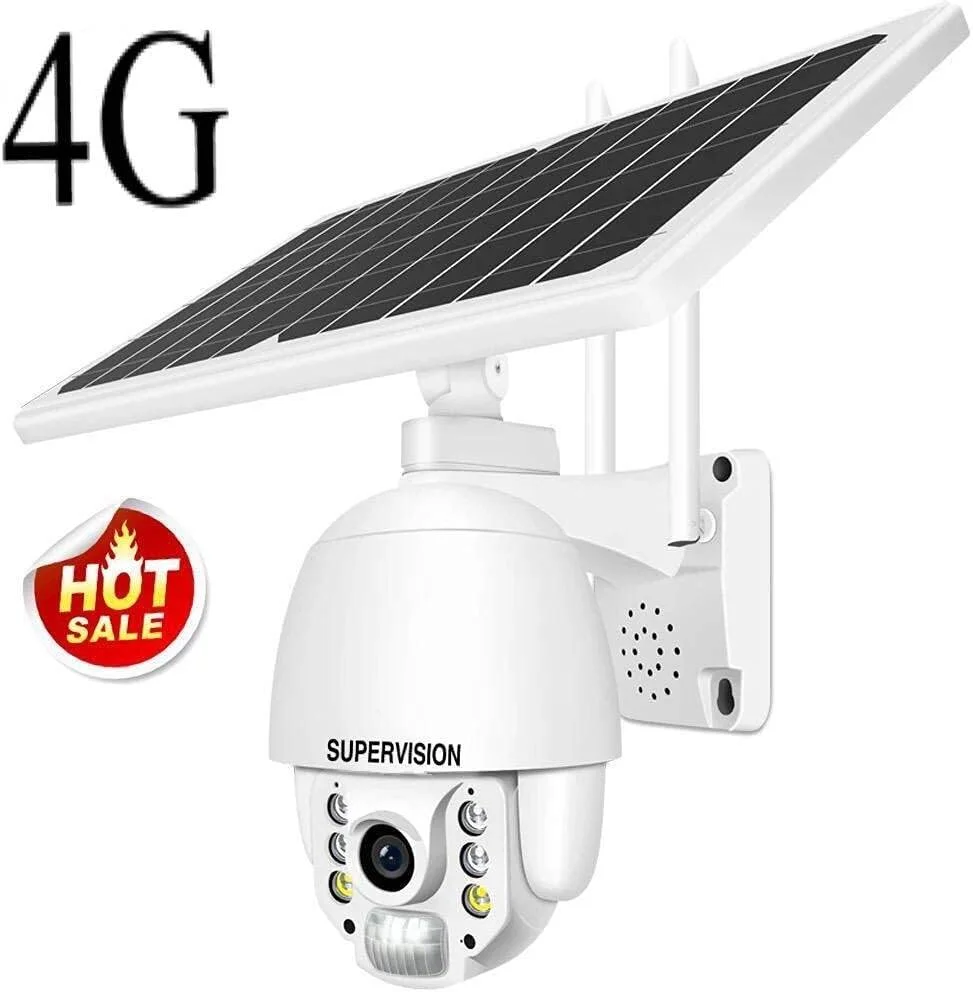 دوربین خورشیدی PTZ سیم کارت خور 4G با بدنه فلزی. دوربین 5 مگاپیکسلی با رزولوشن بالا و زاویه دید گسترده. دید در روز و شب بسیار واضح. بهترین انتخاب برای مناطق دور افتاده.