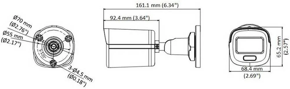 دوربین مینی بولت ثابت 3K کالرویو هایک ویژن، لنز ثابت 2.8 میلی متری، تصویربرداری رنگی 24/7 با دیافراگم F1.0، 3D DNR، فاصله نور سفید تا 20 متر، محافظت IP67، سفید | DS-2CE10KF3T(2.8mm) دوربین مینی بولت ثابت 3K کالرویو هایک ویژن، لنز ثابت 2.8 میلی متری، تصویربرداری رنگی 24/7 با دیافراگم F1.0، 3D DNR، فاصله نور سفید تا 20 متر، محافظت IP67، سفید | DS-2CE10KF3T(2.8mm)