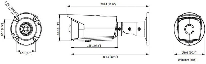 دوربین تحت شبکه بولت ثابت با زاویه دید فوق عریض 4 مگاپیکسلی هایک ویژن، لنز 1.68 میلیمتری، میدان دید عریض 180 درجه، فشردهسازی H.265+، اصلاح اعوجاج، محافظت IP67، سفید | DS-2CD2T45G0P-I-1.68mm دوربین تحت شبکه بولت ثابت با زاویه دید فوق عریض 4 مگاپیکسلی هایک ویژن، لنز 1.68 میلیمتری، میدان دید عریض 180 درجه، فشردهسازی H.265+، اصلاح اعوجاج، محافظت IP67، سفید | DS-2CD2T45G0P-I-1.68mm
