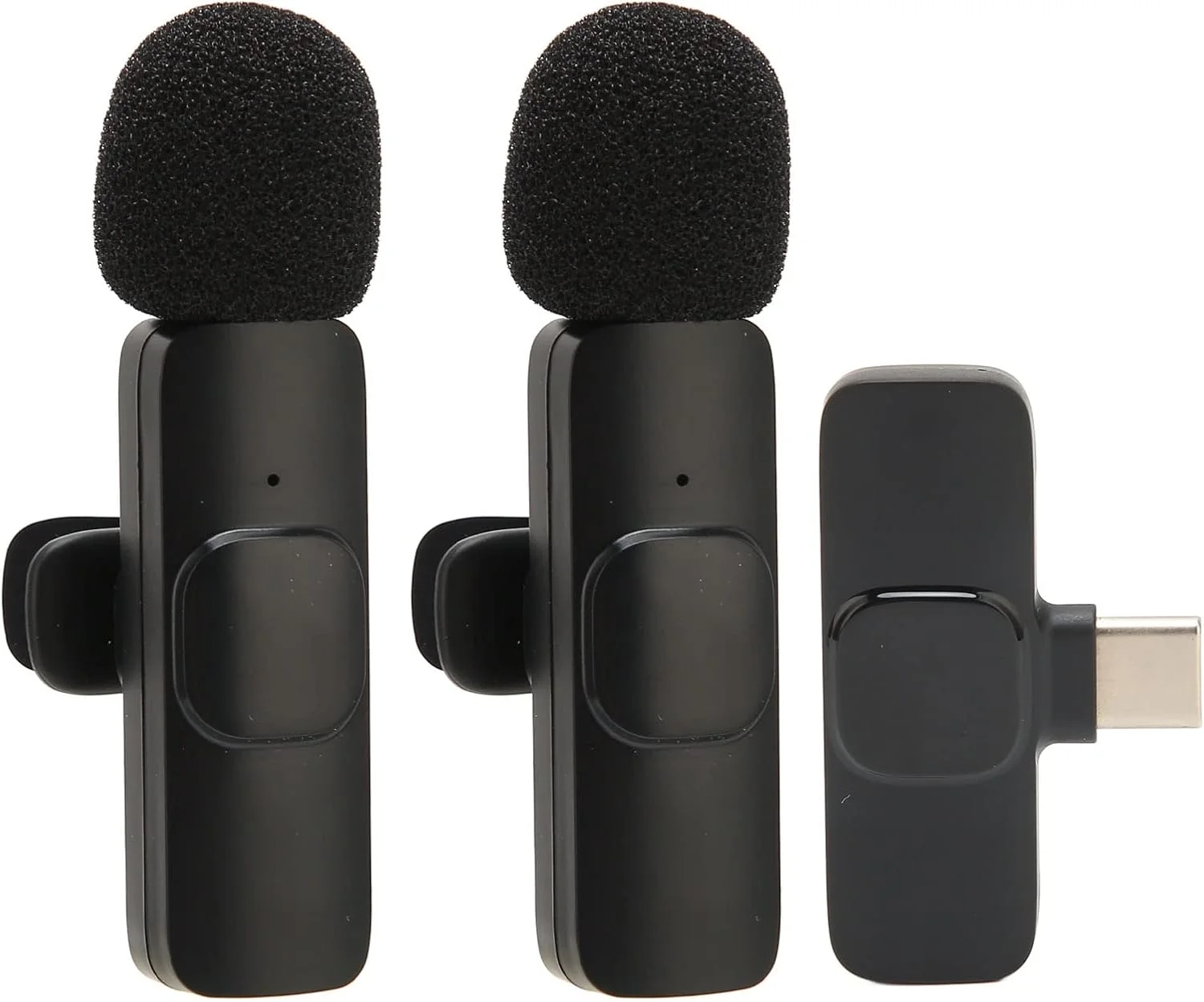 میکروفون یقه ای بی سیم Bewinner، با قابلیت حذف نویز و دریافت صدای 360 درجه، تاخیر کم، مناسب برای پخش زنده، ولاگ و ویدیوهای کوتاه (مدل K9 type-c)