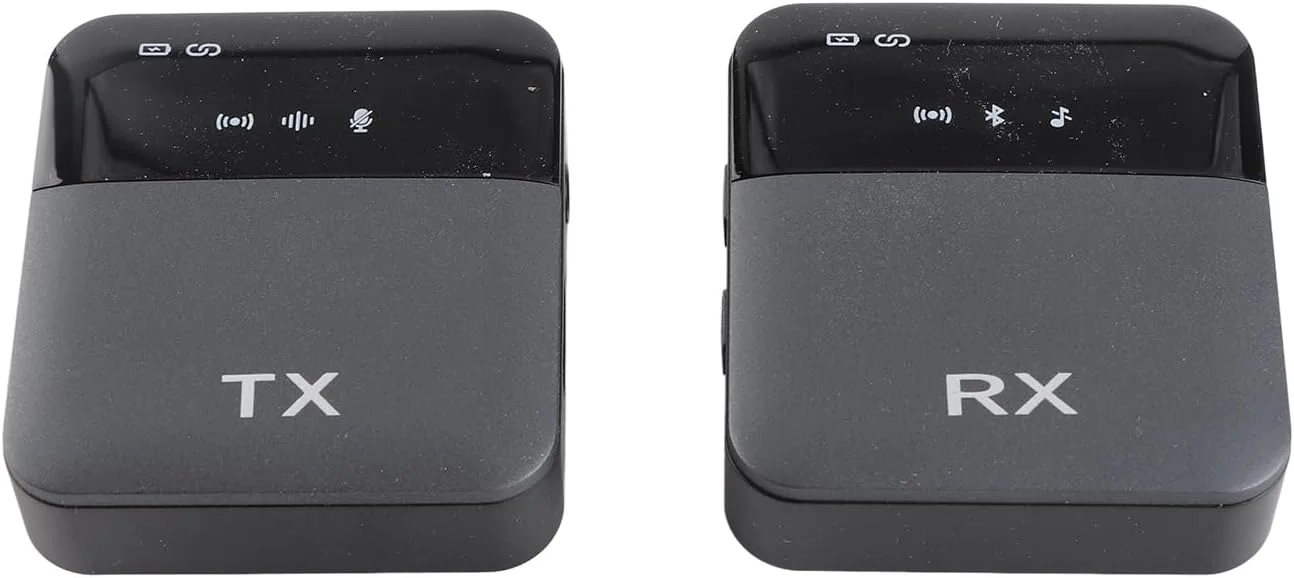 سیستم میکروفون بیسیم اومنیدایرکشنال Bewinner با 2 فرستنده + گیرنده برای استریمینگ مصاحبه، برد 30-60 متری، برای ضبط ویدیو با گوشی هوشمند دوربین، مشکی (تک-تریگر-تک) سیستم میکروفون بیسیم اومنیدایرکشنال Bewinner با 2 فرستنده + گیرنده برای استریمینگ مصاحبه، برد 30-60 متری، برای ضبط ویدیو با گوشی هوشمند دوربین، مشکی (تک-تریگر-تک)