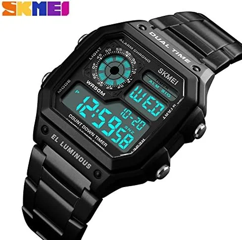 ساعت مچی دیجیتال مردانه اسکمی مدل اسپرت استیل - 1335 مشکی ساعت مچی دیجیتال مردانه اسکمی مدل اسپرت استیل - 1335 مشکی