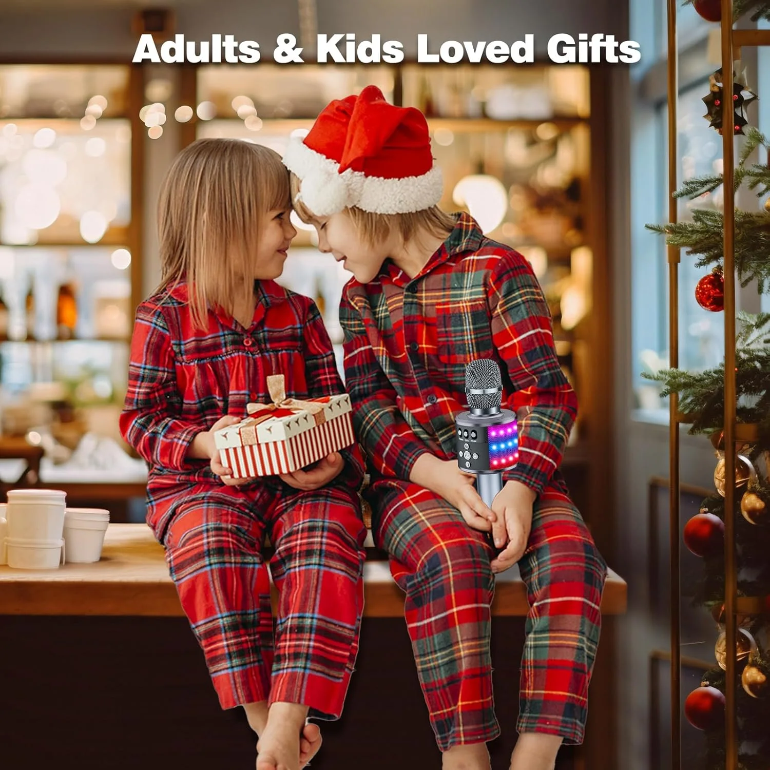 میکروفون کارائوکه بلوتوث بی سیم BONAOK با چراغ های LED قابل کنترل، میکروفون/اسپیکر دستی قابل حمل 4 در 1 برای همه تلفن های هوشمند، هدیه تولد برای کودکان و بزرگسالان در هر سنی Q78 (خاکستری فضایی) میکروفون کارائوکه بلوتوث بی سیم BONAOK با چراغ های LED قابل کنترل، میکروفون/اسپیکر دستی قابل حمل 4 در 1 برای همه تلفن های هوشمند، هدیه تولد برای کودکان و بزرگسالان در هر سنی Q78 (خاکستری فضایی)