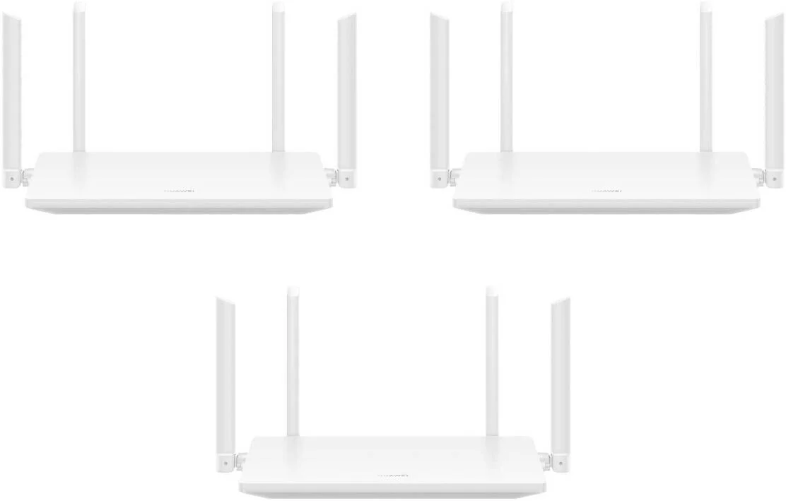 مودم روتر وای فای 6 هوآوی AX2 AX1500، بسته 3 عددی، عملکرد مش، کنترل والدین، سرعت تا 1500 مگابیت بر ثانیه، برای بازی و استریم سریع، HarmonyOS Mesh+ | WS7001 (بسته 3 عددی)