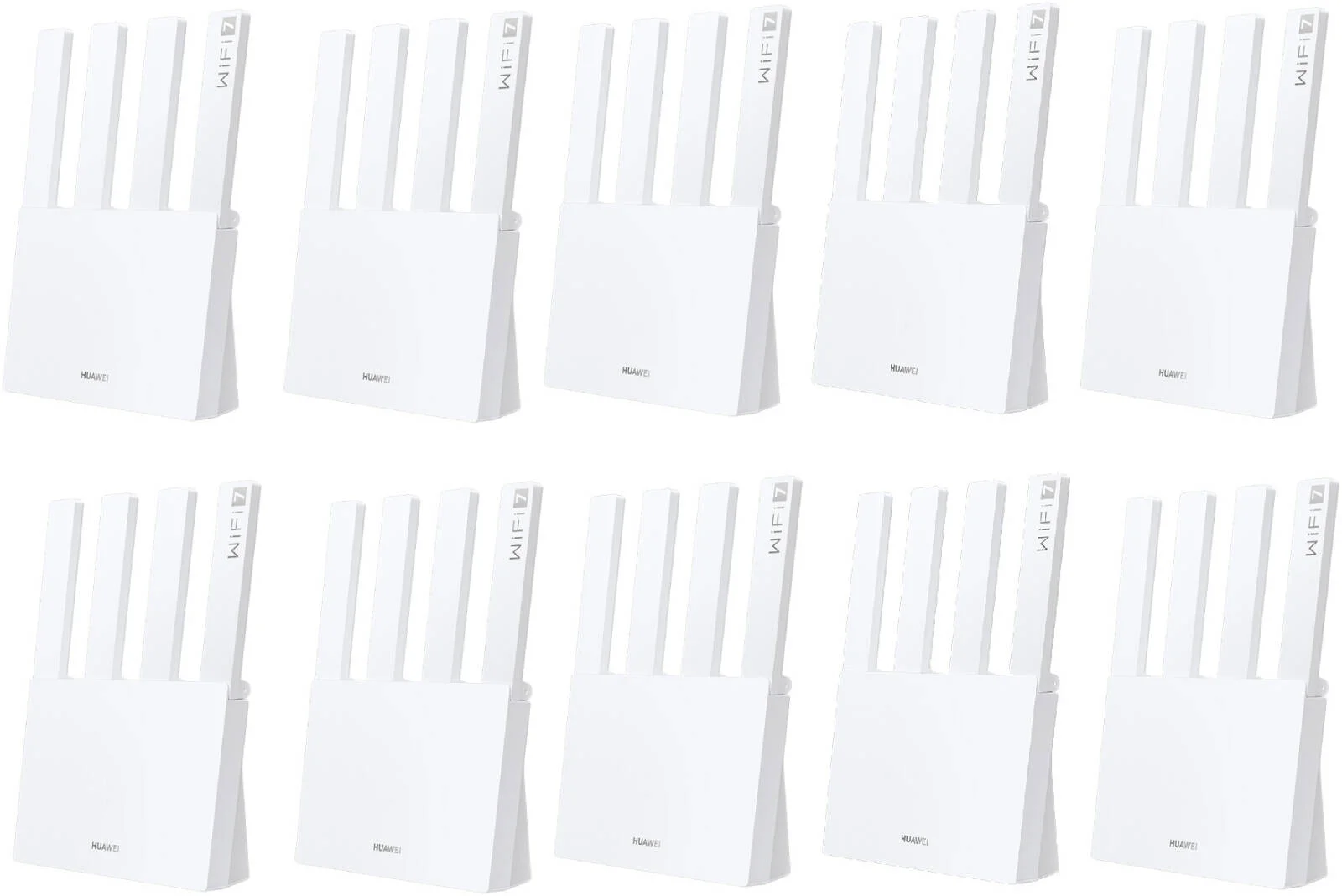 روتر هوآوی WiFi BE3، آنتن وای‌فای دو بانده خارجی، 56 مگابایت رم + 128 مگابایت رام، باند بی‌سیم 2.4 گیگاهرتز و 5 گیگاهرتز، نشانگر LED، وای‌فای 7، سوراخ ریست مستقل، 10 عدد، سفید | BE3-10