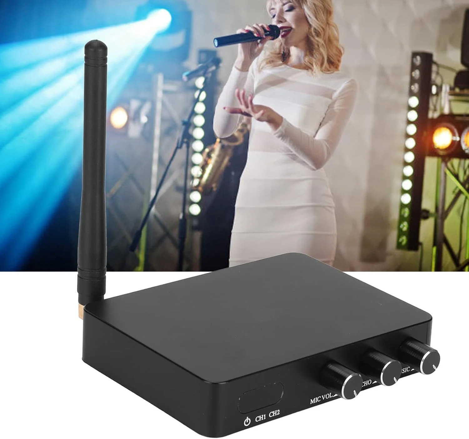 میکروفون بیسیم مدل K2، سیستم میکروفون دینامیک بیسیم دستی برای کارائوکه خانگی، عروسیها، دیجی میکروفون بیسیم مدل K2، سیستم میکروفون دینامیک بیسیم دستی برای کارائوکه خانگی، عروسیها، دیجی