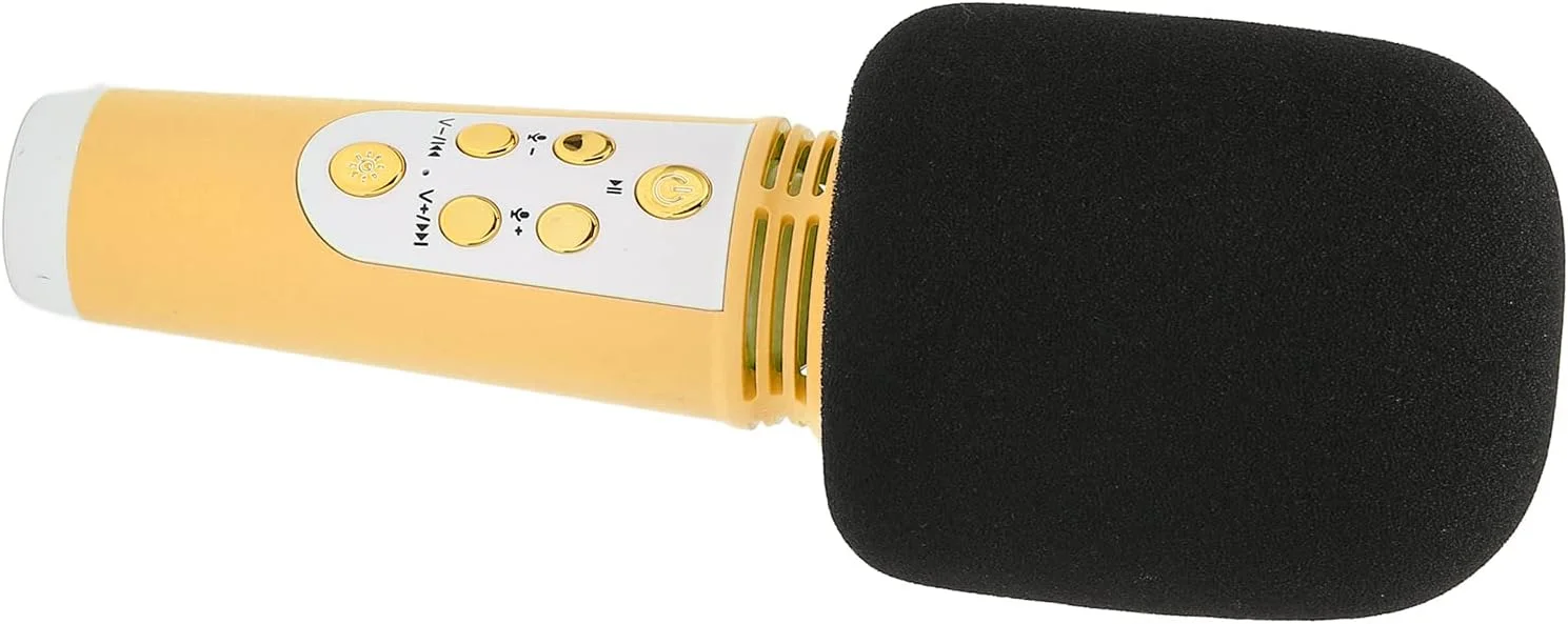 میکروفون بیسیم L818، میکروفون خازنی دستی بیسیم با بلندگوی قابل حمل برای ماشین، مهمانی، کامپیوتر و همه تلفنهای هوشمند (زرد) میکروفون بیسیم L818، میکروفون خازنی دستی بیسیم با بلندگوی قابل حمل برای ماشین، مهمانی، کامپیوتر و همه تلفنهای هوشمند (زرد)