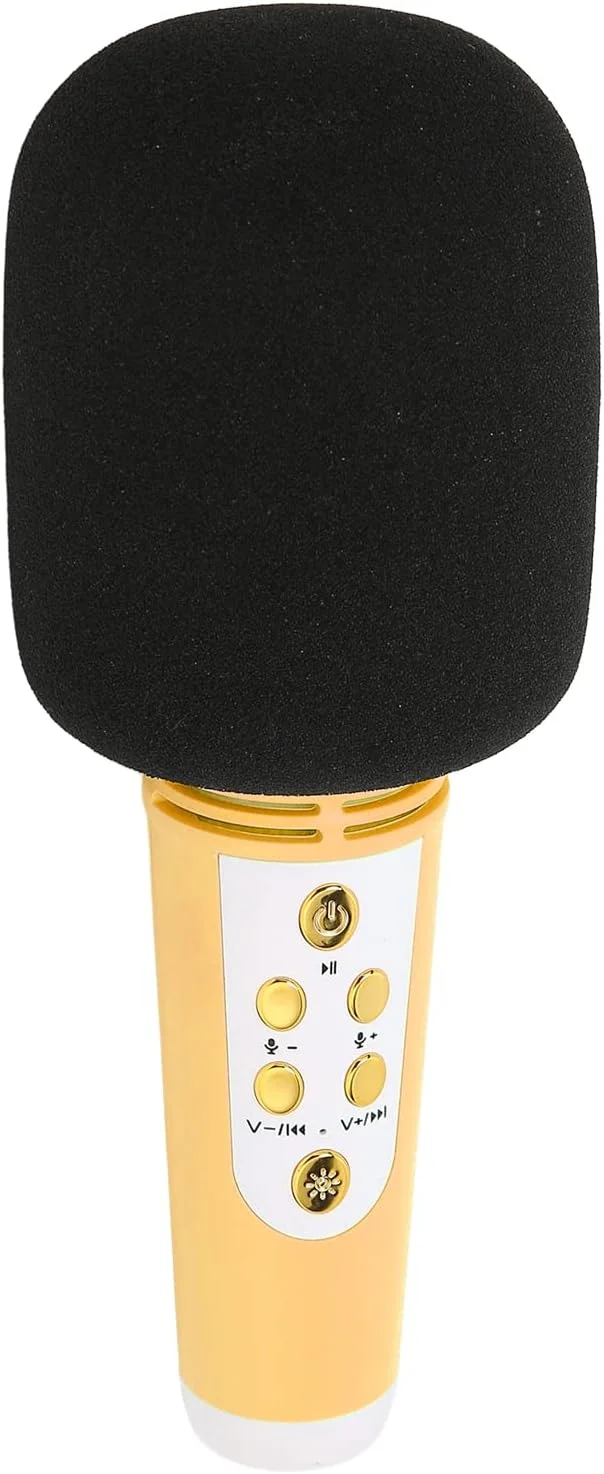 میکروفون بیسیم L818، میکروفون خازنی دستی بیسیم با بلندگوی قابل حمل برای ماشین، مهمانی، کامپیوتر و همه تلفنهای هوشمند (زرد) میکروفون بیسیم L818، میکروفون خازنی دستی بیسیم با بلندگوی قابل حمل برای ماشین، مهمانی، کامپیوتر و همه تلفنهای هوشمند (زرد)