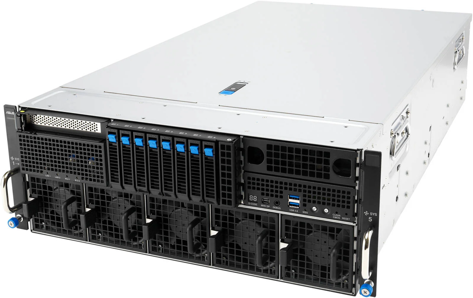 سرور هوش مصنوعی PRO AMD EPYC 4U - دو پردازنده EPYC 9655 با 96 هسته/192 رشته، 2 کارت گرافیک NVIDIA RTX Pro 6000 Blackwell 96GB، 256GB رم DDR5، 4TB NVMe Gen5، 4 منبع تغذیه 3200W، دو LAN 10GbE