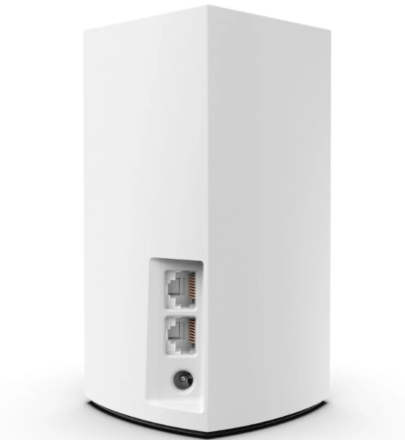 سیستم وای فای مش لینکسیس Velop VLP0102: AC2400، روتر/اکستندر، دو بانده 2.4 گیگاهرتز/5 گیگاهرتز، پوشش 270 متر مربع، کنترل والدین، سازگار با الکسا، بسته 2 عددی - سفید