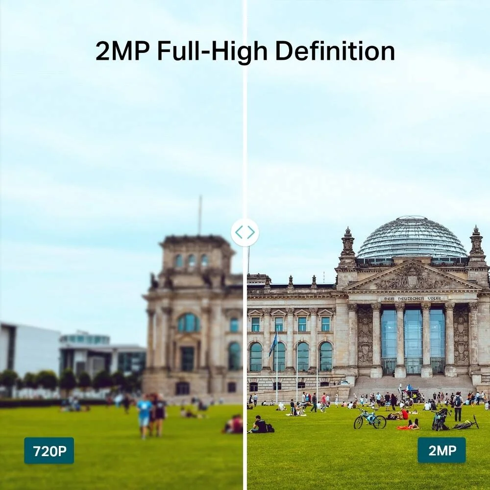 دوربین مداربسته تحت شبکه بولت IR بیرونی سری VIGI C300P تی پی-لینک، 2 مگاپیکسل Full-High Definition، H.265+، لنز 2.8 میلی‌متری، طبقه‌بندی انسان و وسیله نقلیه، تشخیص هوشمند، ضد آب، سفید | VIGI C320I-2.8mm