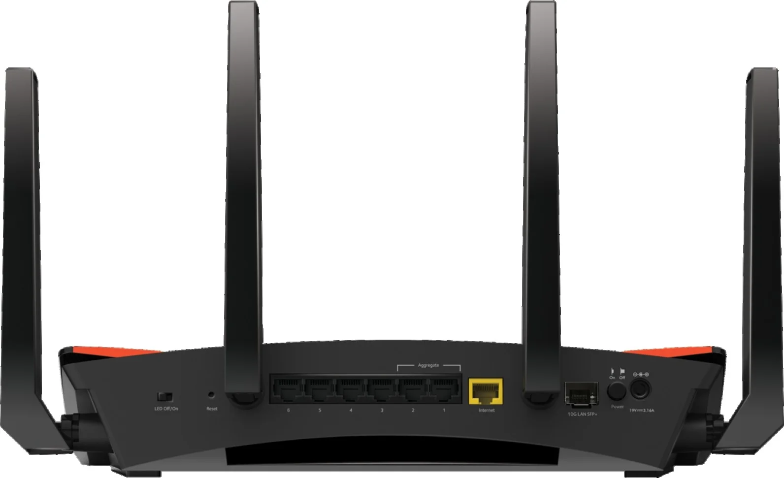 روتر وای فای گیمینگ حرفه ای NETGEAR Nighthawk XR700 با 6 پورت اترنت و سرعت بی سیم تا 7.2 گیگابیت بر ثانیه، AD7200، بهینه شده برای کمترین پینگ | XR700 روتر وای فای گیمینگ حرفه ای NETGEAR Nighthawk XR700 با 6 پورت اترنت و سرعت بی سیم تا 7.2 گیگابیت بر ثانیه، AD7200، بهینه شده برای کمترین پینگ | XR700