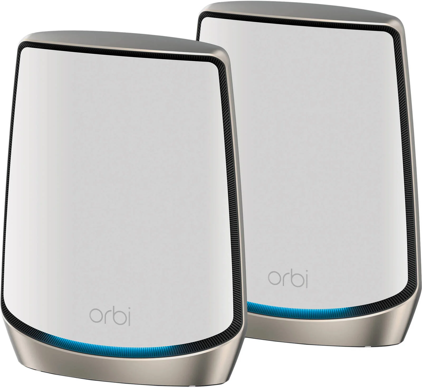 سیستم وای-فای مش سه بانده NETGEAR Orbi RBK862S، روتر AX6000 با 1 توسعه دهنده ماهواره ای، سرعت تا 6 گیگابیت بر ثانیه، پوشش تا 500 متر مربع، پورت 10 گیگی، سفید | RBK862S-100APS