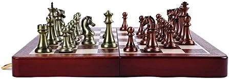 صفحه شطرنج بین المللی Agirlgle با صفحه تاشو چوبی و مهره های استاندارد کلاسیک دست ساز