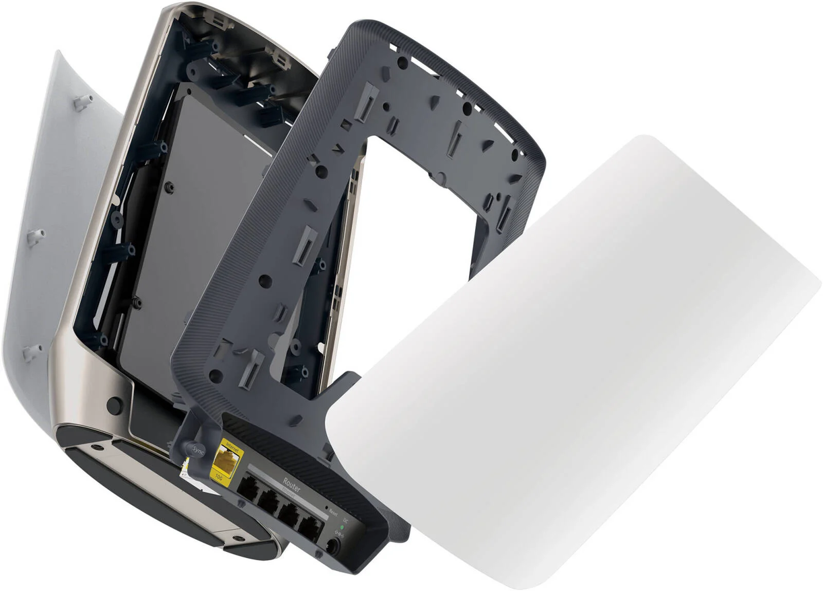 روتر NETGEAR RBR860S Orbi AX6000 Tri-Band WiFi 6، تا 6 گیگابیت بر ثانیه، پوشش تا 250 متر مربع، 100 دستگاه، پورت اینترنت 10 گیگی، قابل ارتقا برای ایجاد یک سیستم مش | RBR860S-100APS روتر NETGEAR RBR860S Orbi AX6000 Tri-Band WiFi 6، تا 6 گیگابیت بر ثانیه، پوشش تا 250 متر مربع، 100 دستگاه، پورت اینترنت 10 گیگی، قابل ارتقا برای ایجاد یک سیستم مش | RBR860S-100APS