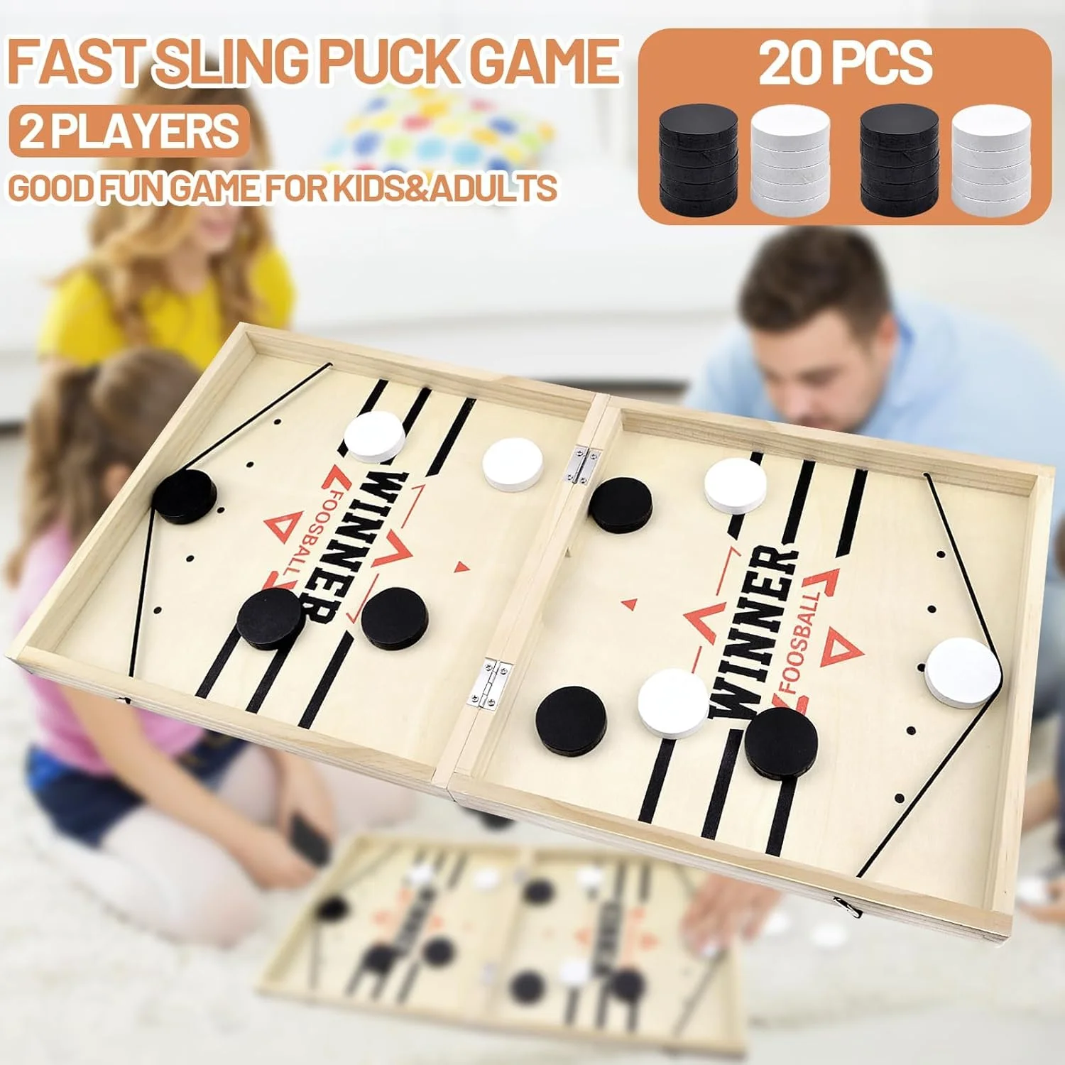 بازی تخته‌ای هاکی، بازی تخته‌ای شطرنج منجنیقی، مناسب برای تعامل والدین و فرزندان، بازی رومیزی فوتبال دستی برنده