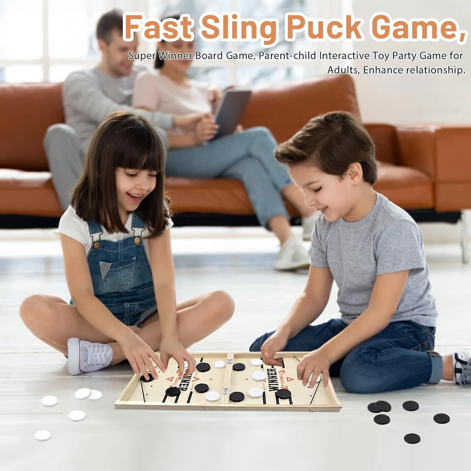 بازی تخته‌ای هاکی، بازی تخته‌ای شطرنج منجنیقی، مناسب برای تعامل والدین و فرزندان، بازی رومیزی فوتبال دستی برنده