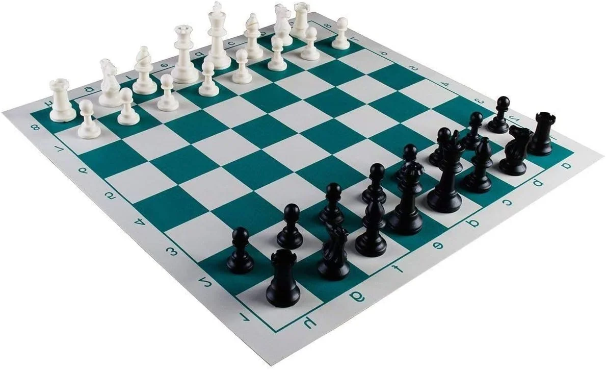 صفحه شطرنج رولی Tradeopia با ابعاد 50 در 50 سانتی متر، مهره های سنگین و کیف حمل با بند شانه ای - حمل آسان
