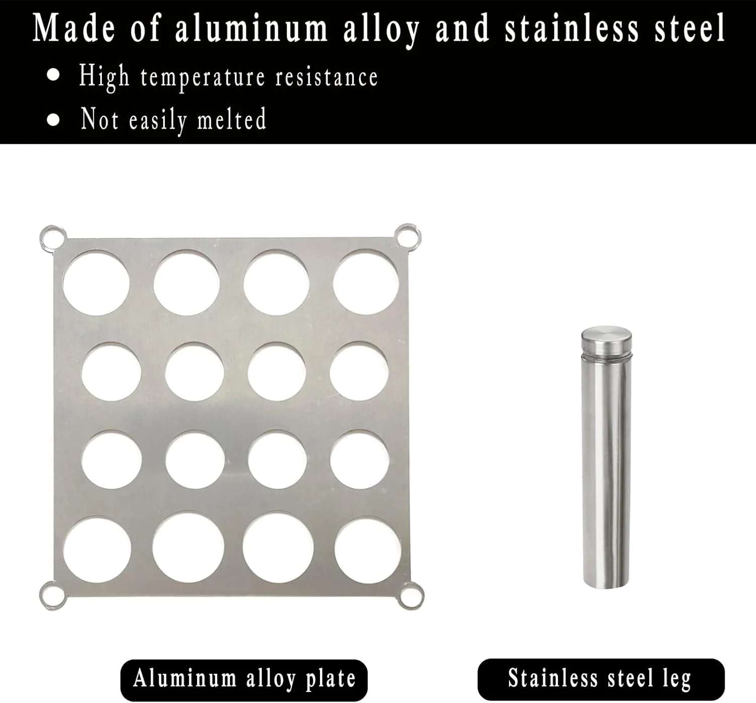 نگهدارنده فلزی برای قالب های شطرنج، نگهدارنده مهره شطرنج برای قالب های سیلیکونی DIY، لوازم جانبی قالب های سیلیکونی برای کیت بازی DIY، قوی و بادوام، مقاومت در برابر درجه حرارت بالا (شامل قالب نمی شود)