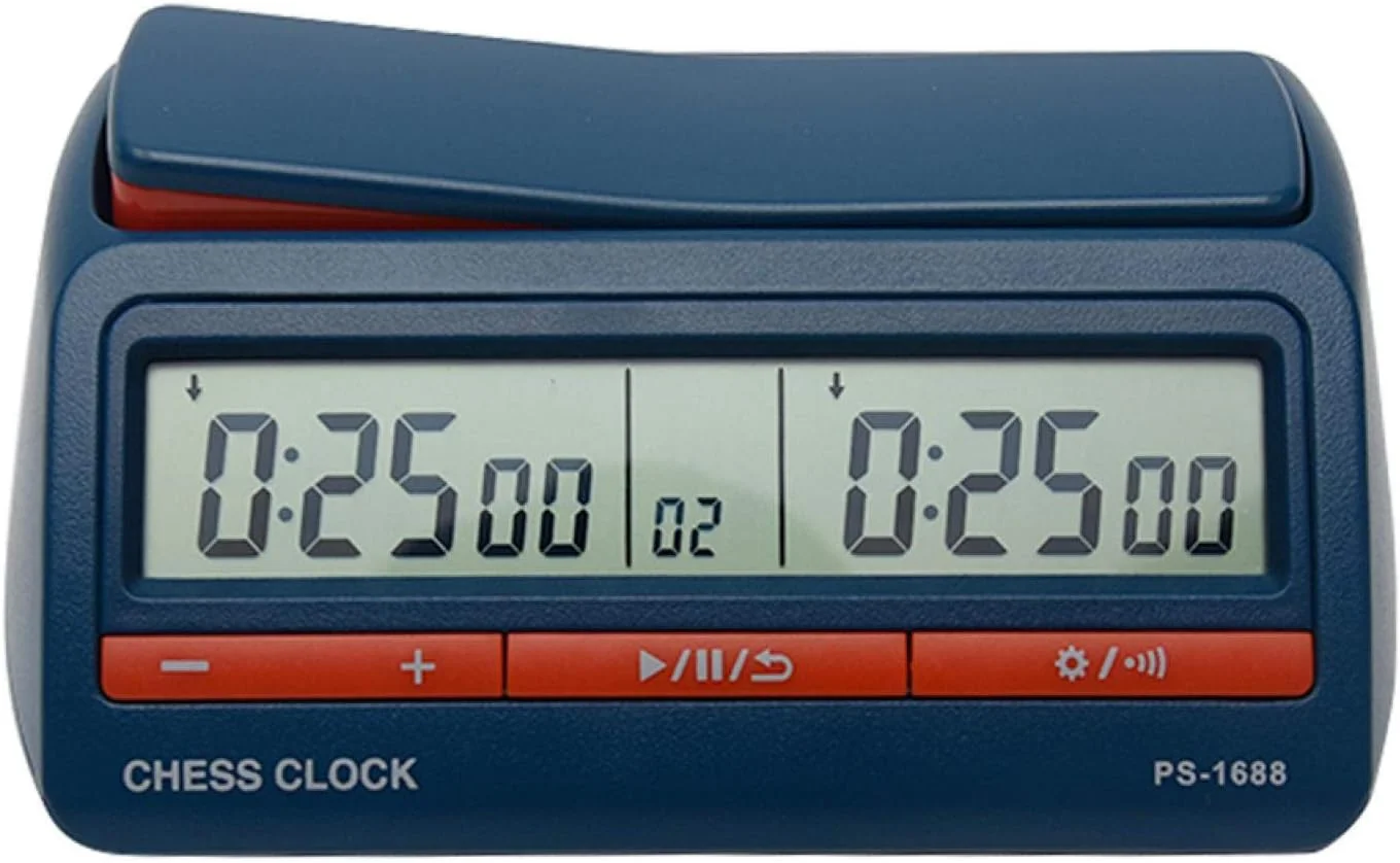 ساعت شطرنج دیجیتال QOTSTEOS، تایمر حرفه ای شطرنج بین المللی با دکمه الاکلنگی بزرگ، تایمر بازی