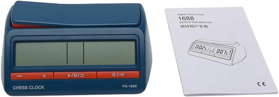 ساعت شطرنج دیجیتال QOTSTEOS، تایمر حرفه ای شطرنج بین المللی با دکمه الاکلنگی بزرگ، تایمر بازی