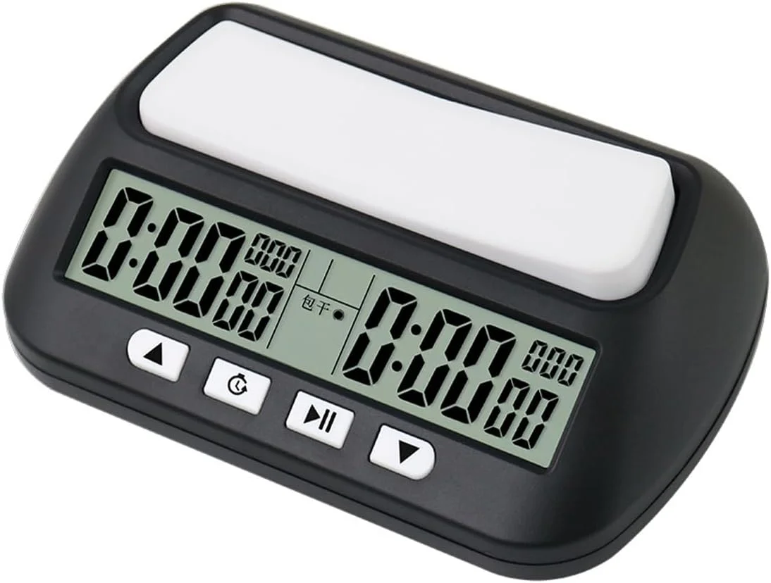 تایمر چند منظوره مشکی برای شطرنج، گو و تخته نرد