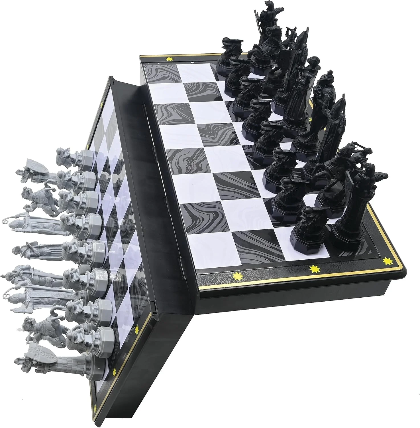 بازی شطرنج هری پاتر LEXiBOOK - صفحه شطرنج مغناطیسی و تاشو، 32 مهره، بازی خانوادگی، CGM300HP