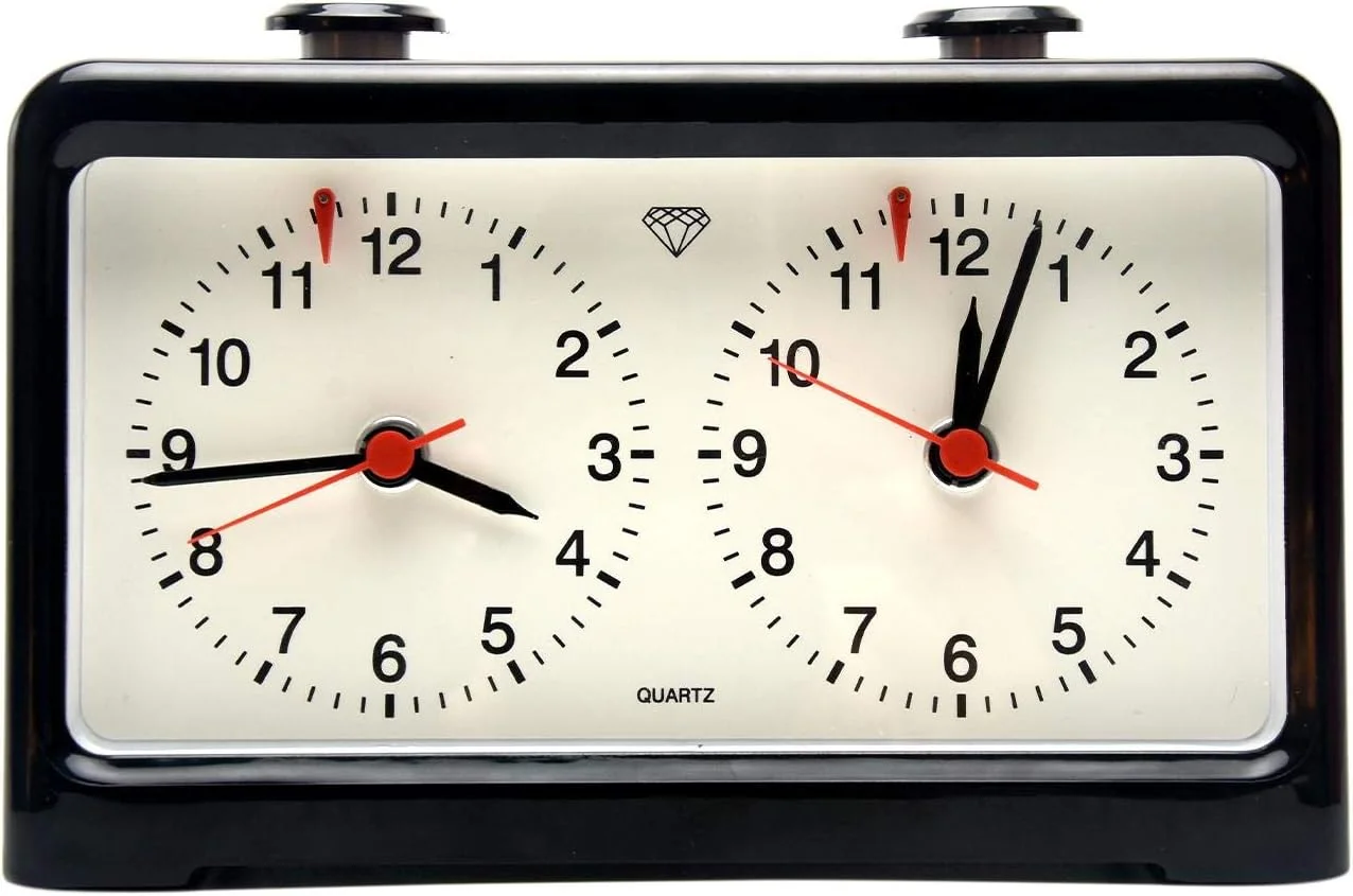 ساعت شطرنج دیجیتال زنگ دار Just E Joy با حرکت کوارتز برای بازی تخته ای شطرنج بین المللی شطرنج چینی مسابقات Weiqi ساعت شطرنج سبک آنالوگ کلاسیک