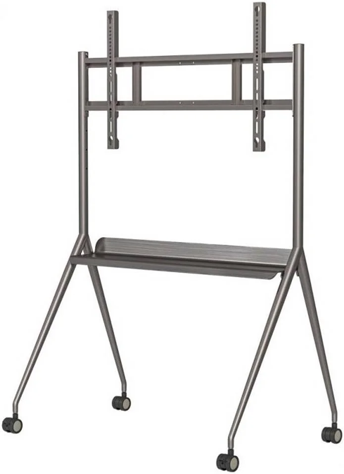 پایه مانیتور زمینی هایک ویژن مدل DS-D5ABKY2-B، سازگار با صفحه نمایش تا 86 اینچ، سازگار با VESA تا 800 x 500mm، جنس فلزی، نقره ای | DS-D5ABKY2-B