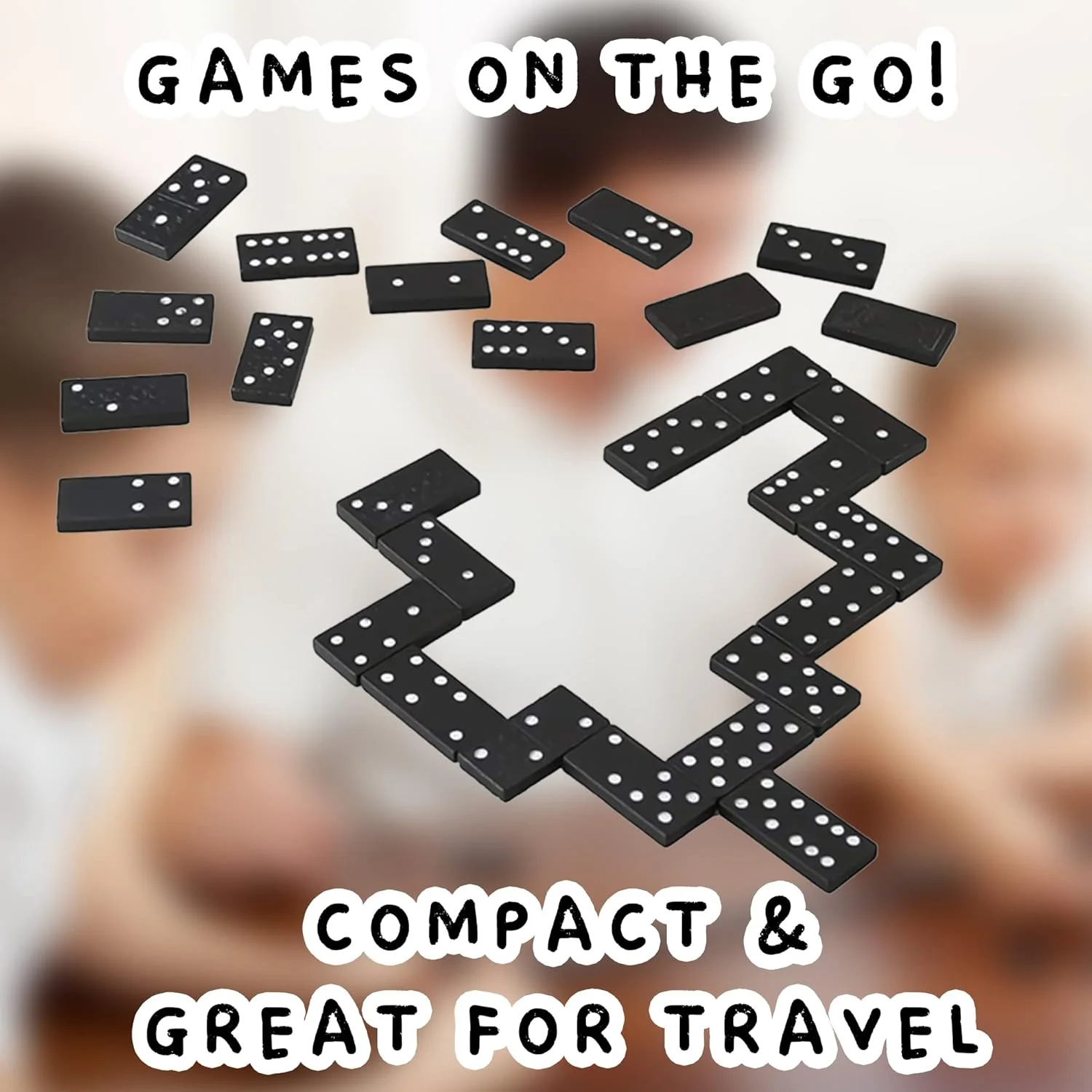 بازی دومینو کلاسیک 28 قطعه ای D.A.Y. Republic، مجموعه سنتی در جعبه چوبی، اسباب بازی آموزشی با اندازه مناسب برای مسافرت (دومینوها در جعبه چوبی)