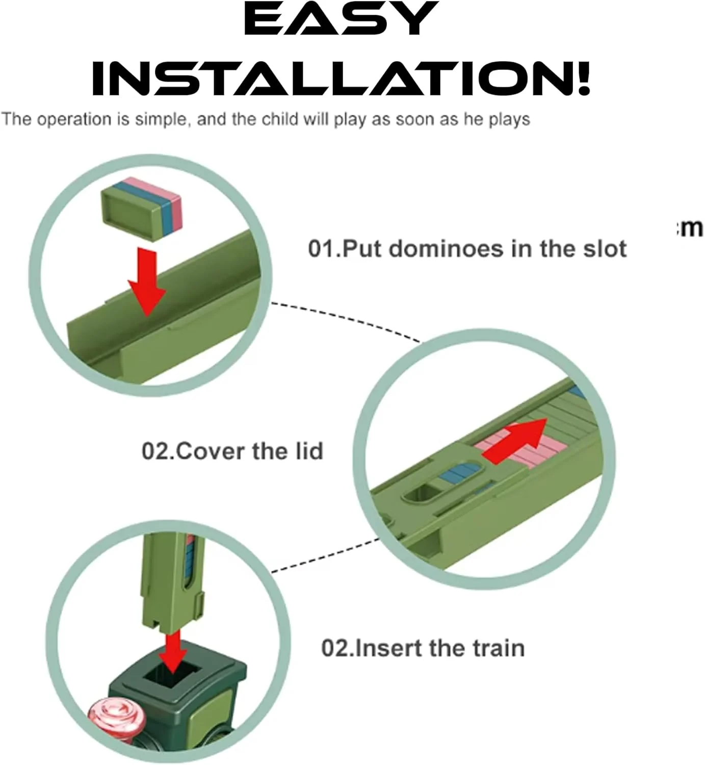ست قطار دومینو چیدنی اتوماتیک VersaMarts – اسباب بازی بلوک های چیدنی با نور و موسیقی