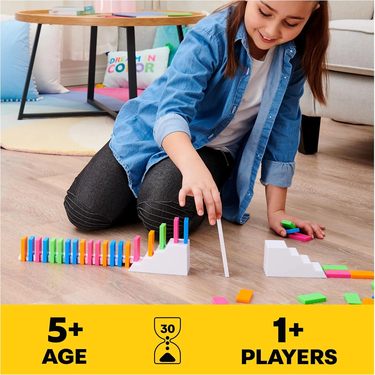 مجموعه بازی های اسپین مستر، لیلی هوش، مجموعه دومینو نئونی 100 قطعه ای، بازی های کودکان، اسباب بازی های ساختنی، هدیه کریسمس برای کودکان، مناسب برای سنین 5 سال به بالا