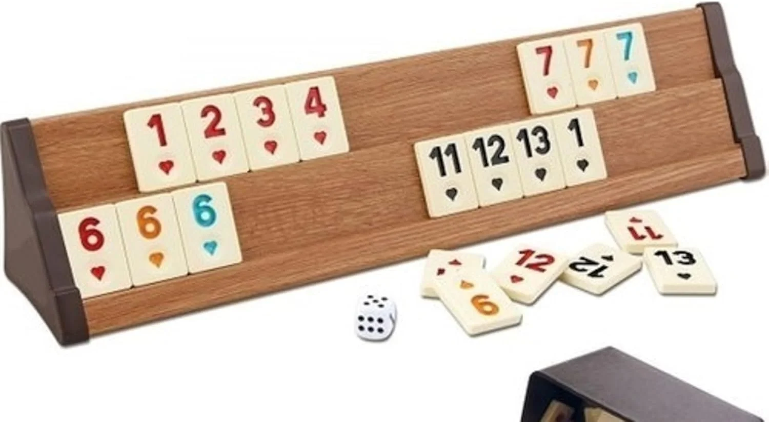 ست حرفه ای تخته نرد چوبی استار اویون آلتلری، ست رامی با سنگ های ملامینه، چوبی (قهوه ای روشن)