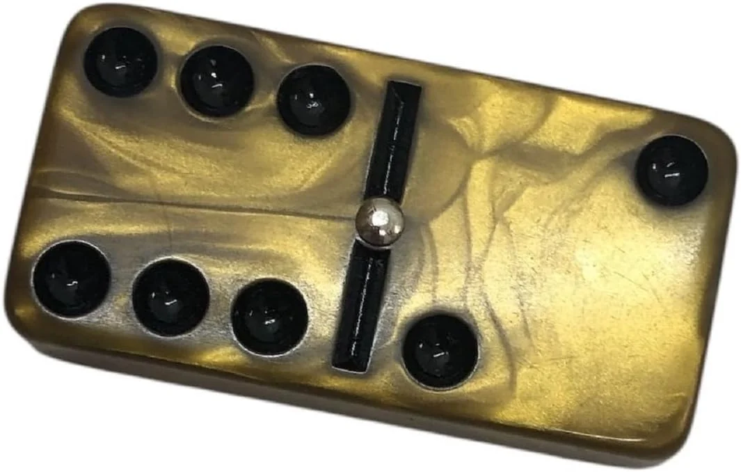 دومینو ماربل طلایی سایز بزرگ ماریون، مهره های دو طرفه 6