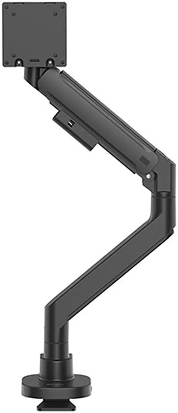 بازوی مانیتور سنگین SilverStone ARM15B 57 اینچی با طراحی فنر گازی سنگین و قابلیت تنظیم چند منظوره، سایز صفحه نمایش 24 تا 57 اینچ، حداکثر وزن تا 27 کیلوگرم، گیره / گرومت، مشکی | SST-ARM15B