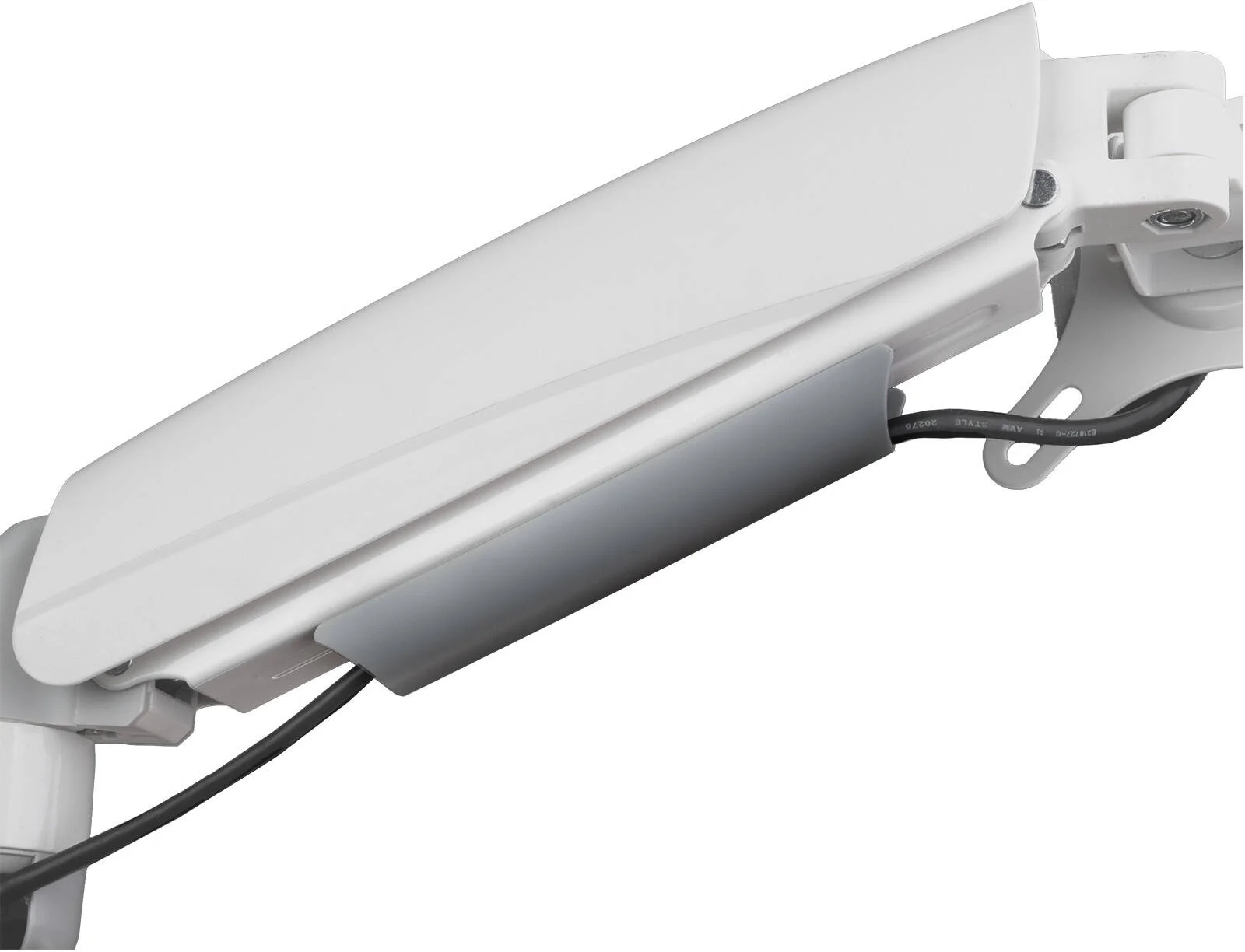 بازوی نگهدارنده دو مانیتوره سیلوراستون مدل ARM26، مناسب برای صفحه نمایش 24 تا 32 اینچ، حداکثر ظرفیت وزن 9 کیلوگرم، +90° ~ -45° شیب، گزینه های نصب دوگانه، پوشش مدیریت کابل یکپارچه، سفید | SST-ARM26W