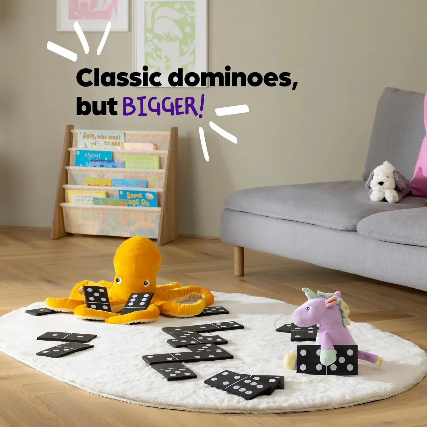 مجموعه دومینو فومی بزرگ هیلینگتون، بازی مناسب فضای باز، حیاط، باغ، تفریح تابستانی برای کودکان، خانواده، بار و اداره