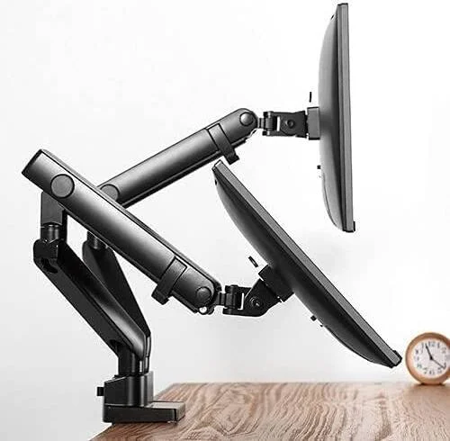 بازوی نگهدارنده مانیتور فنری باریک آلومینیومی Skill Tech به همراه جایگاه لپ‌تاپ، مناسب برای نمایشگرهای ۱۷ تا ۳۲ اینچ