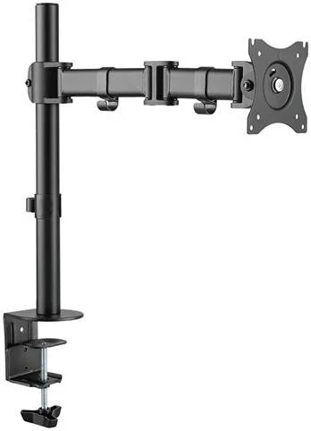 پایه رومیزی مانیتور LCD استیل اقتصادی Skill tech، مناسب مانیتورهای 13 تا 27 اینچ، صفحه VESA چرخان 360 درجه، قابلیت شیب و چرخش، مشکی | SH-070C012