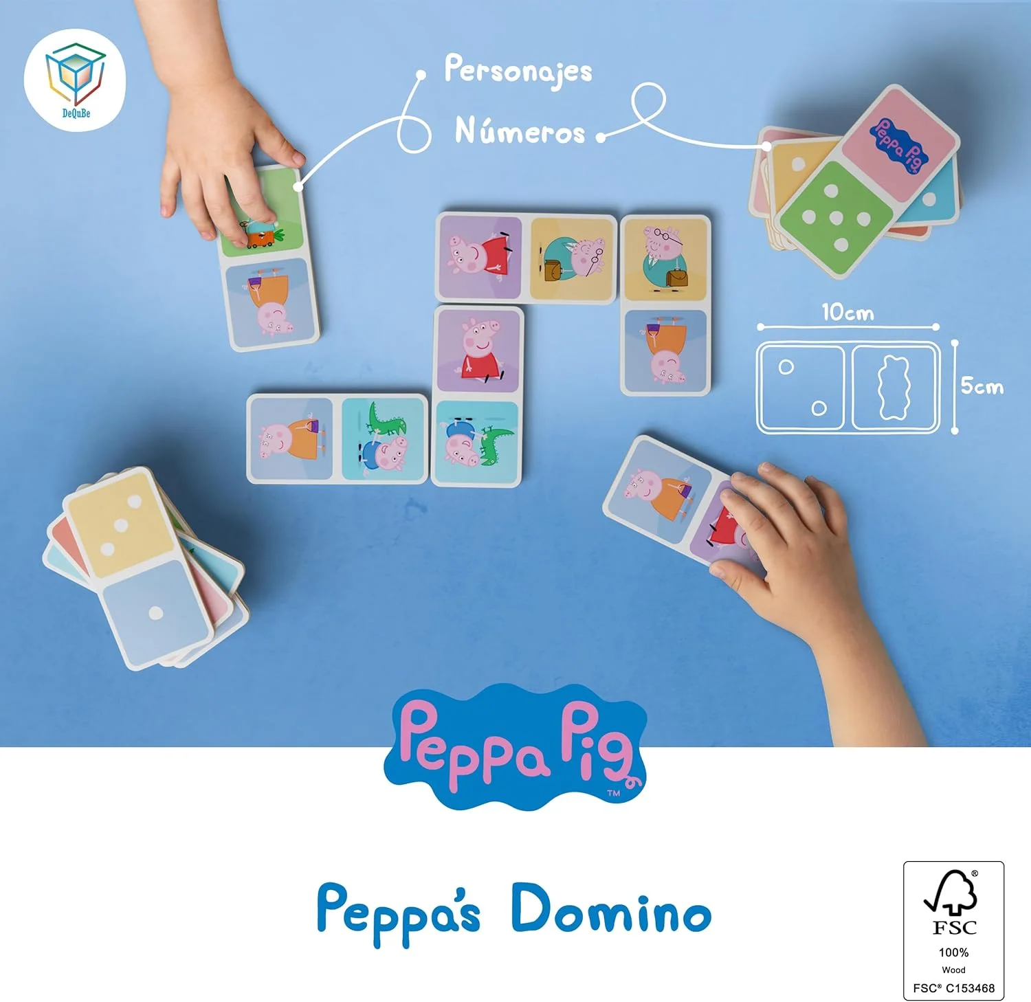 دومینو چوبی پپا پیگ DQB DeQUBE (921D00067) 