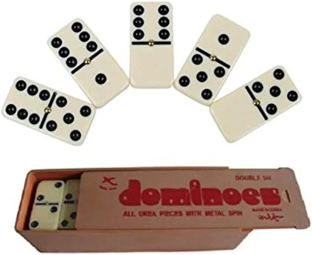 دومینو دابل 6 با جعبه پلاستیکی (مجموعه 28 عددی)
