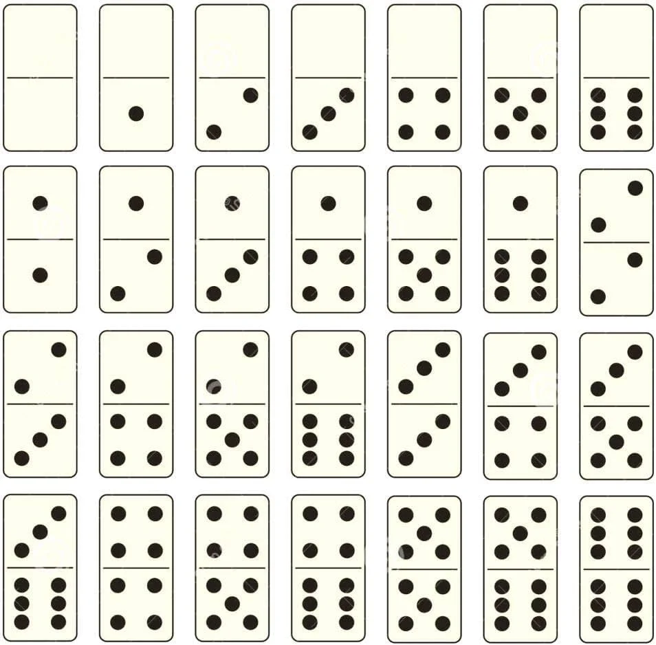 بازی پازل دومینو دابل 6 - مجموعه 28 عددی