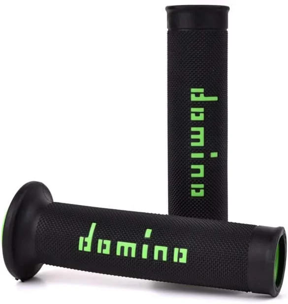 دستگیره های مشکی/سبز دومینو، قطر 22 میلی متر، طول 126 میلی متر، باز