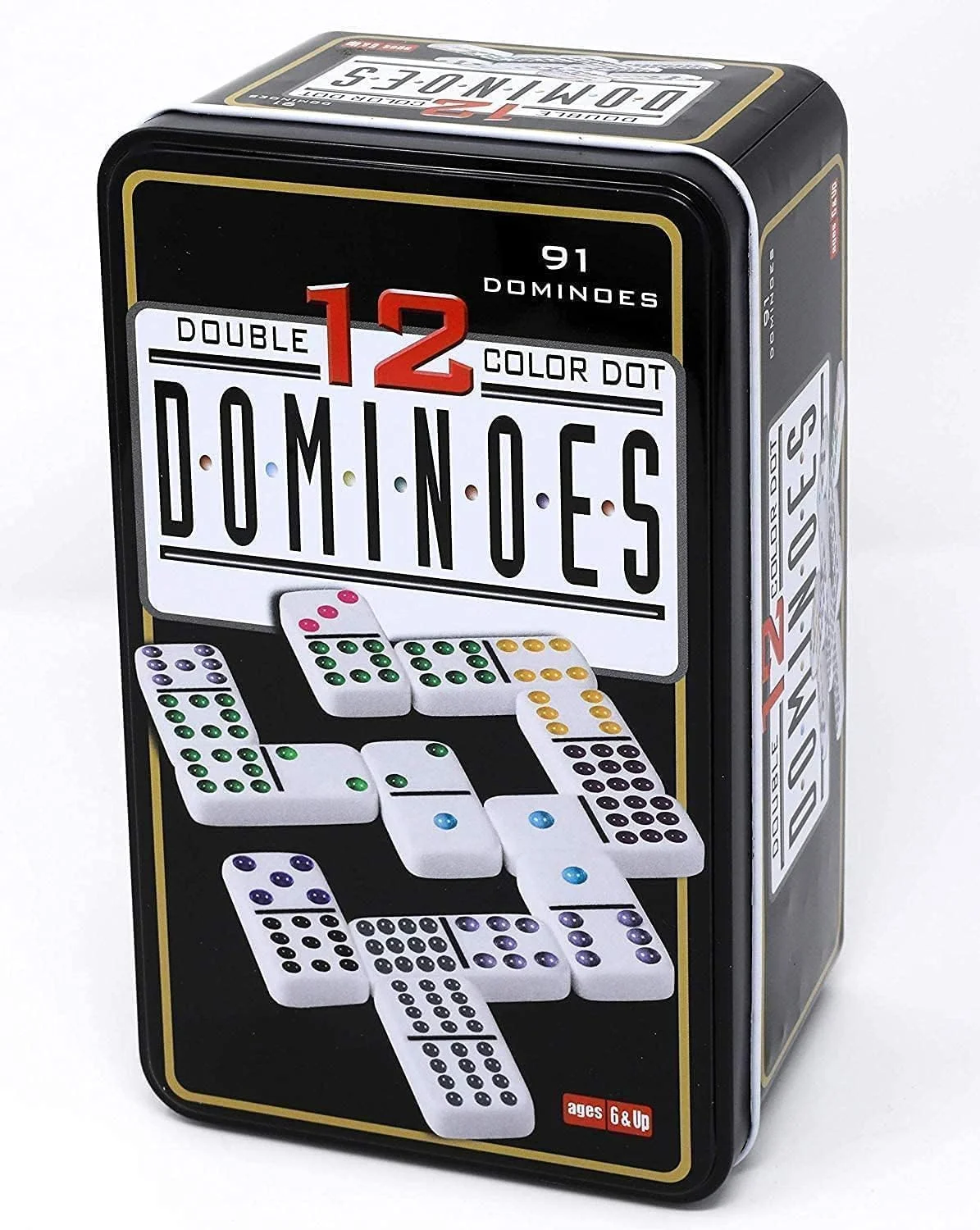 مجموعه بازی دومینو، دومینو برای همه، جعبه، (91 دومینو در 12 رنگ)